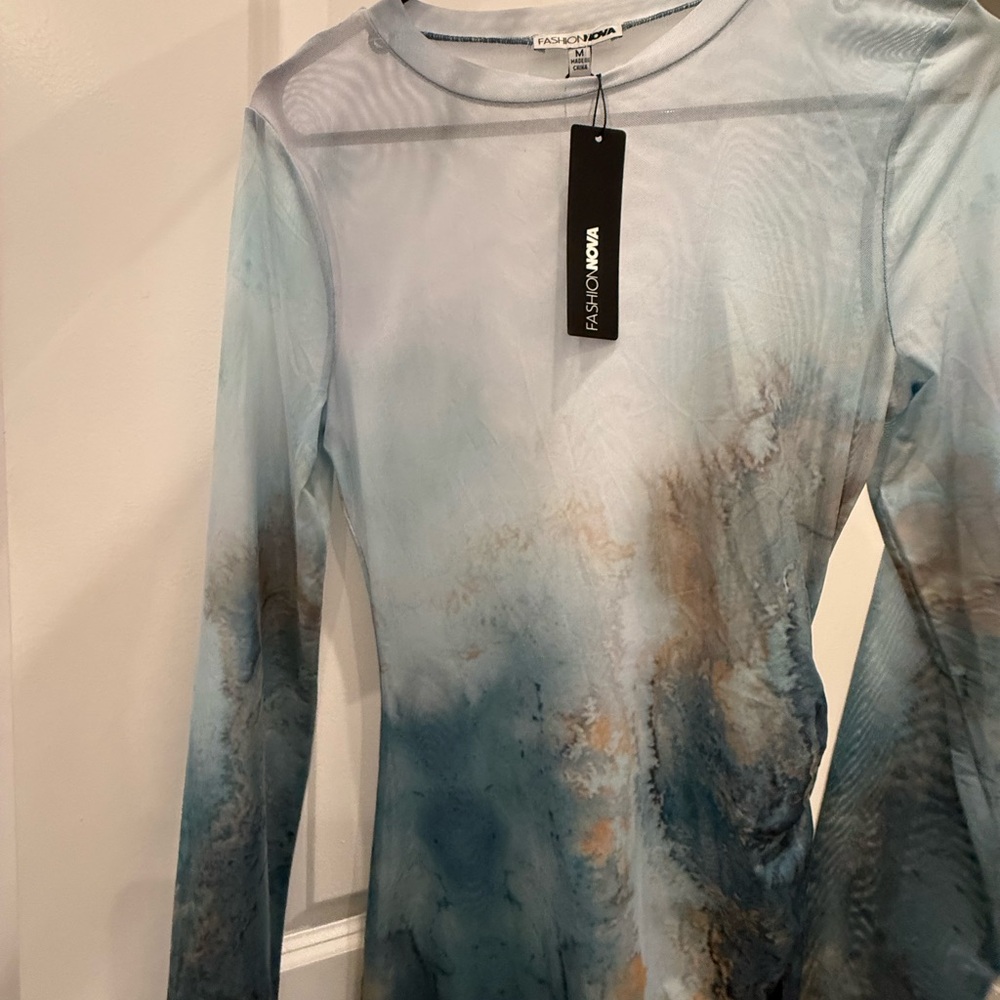 Fashion Nova Gradient Long Sleeve Top